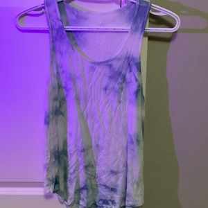 Blue tie dye tank top from American Eagle, size XS